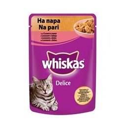 WHISKAS kesica za mačke - losos na pari 85gr