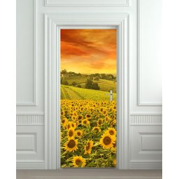 Nalepnica za vrata Polje suncokreta 6156
