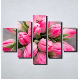 Slike na platnu Roze Tulipani Nina159_5