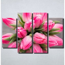 Slike na platnu Roze Tulipani Nina159_4