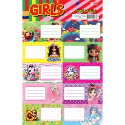 NALEPNICE ZA SVESKE GIRLS 1/20 25321