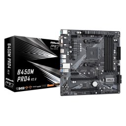 MB ASROCK B450M PRO4 R2.0, AMD B450, 4 x DDR4, AM4