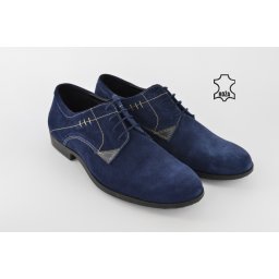 Kožne muške cipele 010-P plave