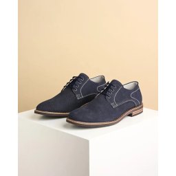 Kožne muške cipele 5510-017 teget