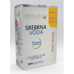 MAXLAB SREBRNA VODA 15 PPM TRAVEL PACK