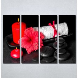 Slike na platnu Wellness spa crveni cvet Nina 182_4