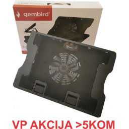N2000FS** Gembird hladnjak za laptop 15-17" 140mm Fan-CONTROL, 2xUSB, 370x265mm, Ergo Stand(631)