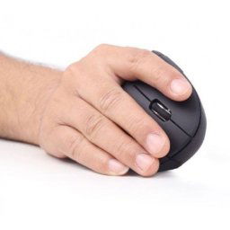 MUSW-ERGO-01 Gembird Bezicni Ergonomic 6-button optical mouse, black 95mm