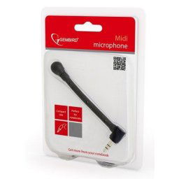 X-MIC-204 Gembird Midi mikrofon savitljivo telo black 3.5mm FO