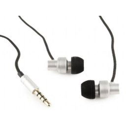 MHS-EP-CDG-S Gembird Metal MP3 slusalice sa mikrofonom + volume kontrol "Paris" Silver (1x3,5mm)