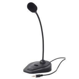 x-MIC-D-01 Gembird Desktop mikrofon, savitljivo telo, black, 3.5mm sa prekidacem FO