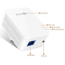 Tenda P3 Gigabit Powerline Network Adapter HomePlug AV1000, 1Kom