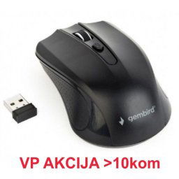 MUSW-4B-04 ** Gembird Bezicni mis 2,4GHz opticki USB 800-1600Dpi black 99mm (262)