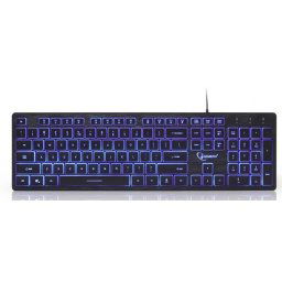 KB-UML3-01 Gembird tastatura multimedijalna sa pozadinskim osvetljenjem, US layout USB