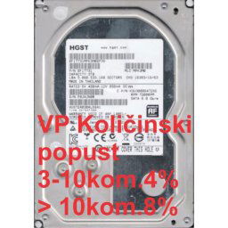 HDD 3.5" ** 3TB HUS724030ALE641 Hitachi ultrastar 7k4000 24/7, 7200rpm 64mb SATA3