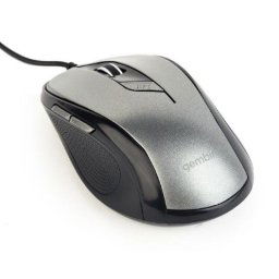 MUS-6B-01-BG Gembird Opticki mis 400-1600Dpi black/spacegrey 110mm USB