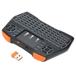 GMB-I8 PLUS Gembird 2.4GHz Wireless gaming Mini keyboard with backlight and TOUCH, punjiva bat.BL-5C