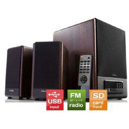 Microlab FC530U Akt. drveni zvucnici 2.1 64W RMS(28W,2x18W) SD, USB, FM , daljinski, 3.5mm