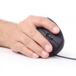 MUS-ERGO-01 Gembird Ergonomic 6-button optical mouse, black 95mm