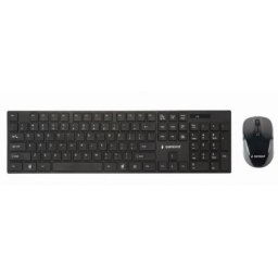 KBS-WCH-01 Gembird 2.4 GHz Slim Bezicni mis + tastatura chocolat US layout black