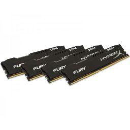 KINGSTON DIMM DDR4 64GB (4x16GB kit) 2666MHz HX426C16FBK464 HyperX Fury Black