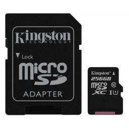 KINGSTON UHS-I MicroSDXC 256GB 80R class 10 SDCS256GB + adapter Select