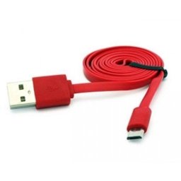 E-GREEN Kabl 2.0 USB A - USB Micro-B MM 1m crveni