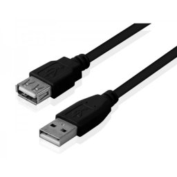 FAST ASIA Kabl USB A - USB A MF (produžni) 3m crni