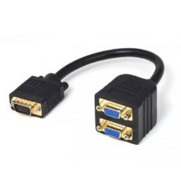 FAST ASIA Adapter VGA - VGA M2F (spliter) crni