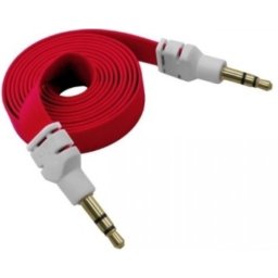 FAST ASIA Kabl flat audio 3.5mm MM 1m crveni