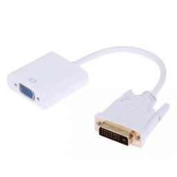 E-GREEN Adapter DVI-D (M) - VGA (F) beli