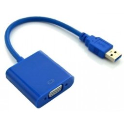 E-GREEN Adapter USB 3.0 tip (M) - VGA (F) plavi