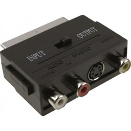 FAST ASIA Adapter Scart - 3xRCA + S-Video crni