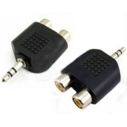 FAST ASIA Adapter audio 3.5mm - 2xRCA crni