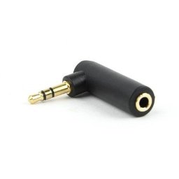 Audio adapter 1x3,5mm muški na 1x3,5mm ženski ugao 90 stepeni Gembird A-3.5M-3.5FL