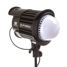 CN-P100WII LED Studio Fresnel Light Dimmable with Fixed Colour Temperature for Photography Film Videography