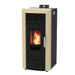 Alfa Plam kotao na pelet sobni za etazno Commo 21 kW krem +POKLON USISIVAC