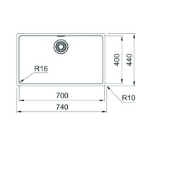 Franke sudopera Maris MRX 210-70 127.0531.916