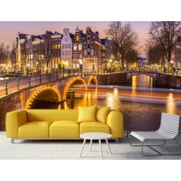 Foto tapeta Amsterdam nocu Tapet166