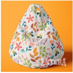 Cveće i lišće lazy bag od šoteksa