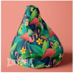 Flamingosi lazy bag od šoteksa