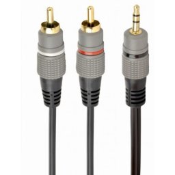 Audio Kabl HIFI RJA 3.5mm (muški) na 2 x RCA (muški) Gembird CCA-352-10M - dužina 10m