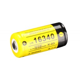 Klarus punjiva baterija tip 16340 sa 650mAh
