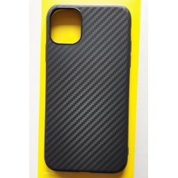 TPU maska CARBON 0.3mm ultra tanka za iPhone 11 2019 (6.1") crna