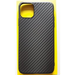 TPU maska CARBON 0.3mm ultra tanka za iPhone 11 Pro Max 2019 (6.5") crna