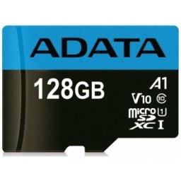 A-DATA UHS-I MicroSDXC 128GB class 10 + adapter AUSDX128GUICL10A1-RA1