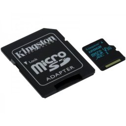 KINGSTON UHS-I U3 MicroSDXC 128GB V30 + Adapter SDCG2128GB Go