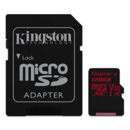 KINGSTON UHS-I U3 MicroSDXC 128GB V30+ Adapter SDCR128GB React