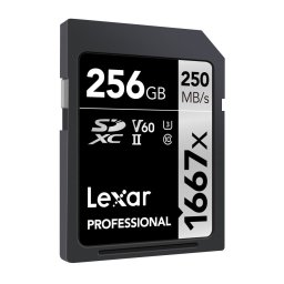Lexar 256GB Professional 250MB/s 1667x UHS-II