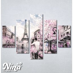 Slike na platnu Pariz zaljubljeni par Nina237_5